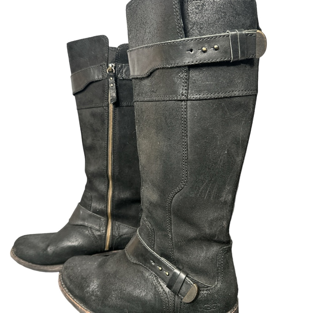 UGG Tall Black Boots Dayle Rider - Picture 8 of 11